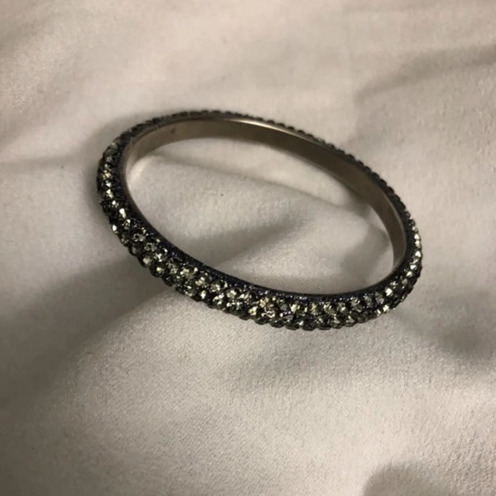 Matching Black Crystal Bangle & Rhinestone Choker - Picture 4 of 10